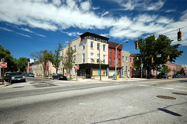 Looking northest at Riverside Avenue on Fort Ave Looking Northeast at Riverside Avenue on Fort Avenue